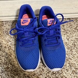 Nike Kids Royal Blue and Pink Sneakers